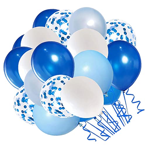 BESTonZON 50 Stück Blauer Ballonanzug Verlobungsdekorationen Massenballons Luftballons mit Punkten Ballons Partyzubehör Dekorationen für Hochzeitsfeiern Hochzeitsdekoration Emulsion von BESTonZON