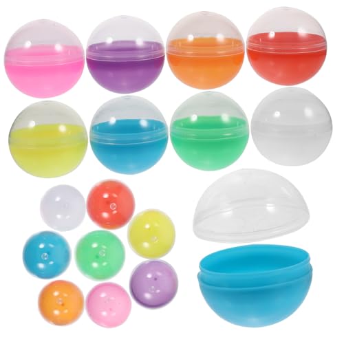 BESTonZON 50 Stück Gashapon-spielzeug Bälle Für Die Heimparty Überraschen Sie Leere Kugel Kleine Befüllbare Runde Kapseln Lotteriekugeln Partyspielbälle Überraschungskapseln Partyzubehör Pp von BESTonZON