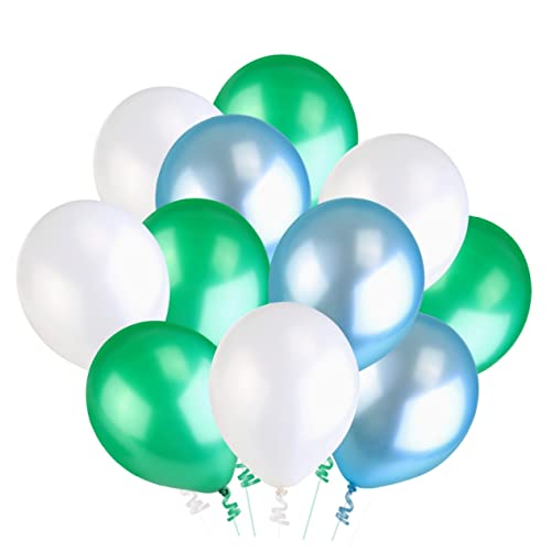 BESTonZON 50 Stück Latexballon Luftballons Hochzeitsballons Ballon für die Hochzeit Ballon für Kinderspaß ritauls hochzeitslaken toy Geburtstagsfeier Ballon Perlmutt glänzender Ballon Green von BESTonZON