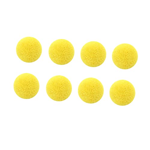 BESTonZON 50 Stück Manuelles DIY Material DIY Plüschball DIY Anhänger Ball Plüschball DIY Plüschball Anhänger Gelb von BESTonZON