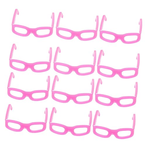 BESTonZON 50 Stück Mini Brillen Für Puppen Puppenhaus Mini Rosa Ankleide Mini Puppenbrille Mini Puppensonnenbrille Puppe Mini Anzieh DIY Mini von BESTonZON