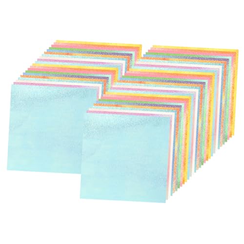 BESTonZON 50 Stück Origami-Faltpapier Origamipapier für DIY Origami Papier selber Machen Papierhandwerk Falten Manifold Origami kraftpapier Papiere Falten DIY Origami-Papiermaterial von BESTonZON