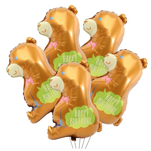 BESTonZON 5St Ballon aus Aluminiumfolie riesige Luftballons Tiere aufblasbare Ballons 3D-Ballons kindergeburtstags dekoration balloons Luftballons für die Party Ballons mit Cartoon-Tieren von BESTonZON