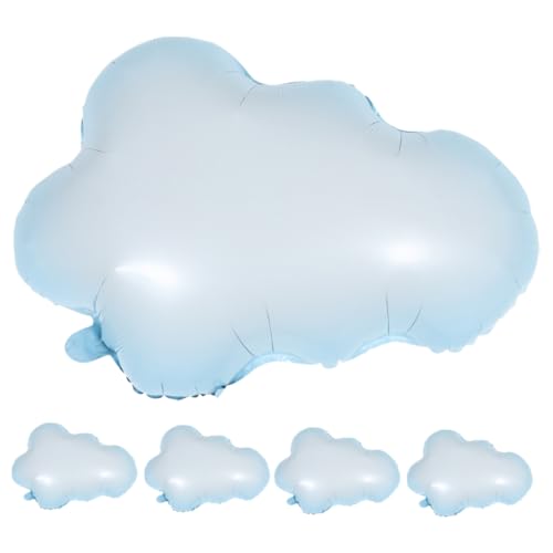 BESTonZON 5st Wolkenballon Wolkendekor Requisiten Für Das Szenenlayout Ballons Dekorationen Aufblasbare Ballons Party-dekorationsballons Geburtstagsballon Luftballons Aluminiumfolie Sky-blue von BESTonZON