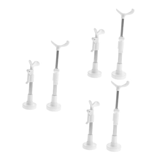 BESTonZON 6 STK Puppenständer Figure Stand puppenzubehör Desktop-Puppe Steht höhenverstellbarer Puppenhalter Organizer für Puppenhalterungen Präsentationsständer für Actionfiguren Plastik von BESTonZON