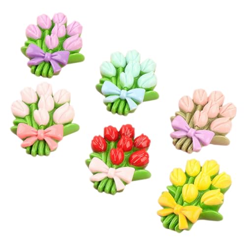 BESTonZON 6 Stück Künstlicher Blumenstrauß Für Handyhüllen Dekor Haarspange DIY Miniatur Modell Charm Telefonhülle Ornamente Winzige Blumen Kleine Blumen DIY Handwerkszubehör Harz von BESTonZON