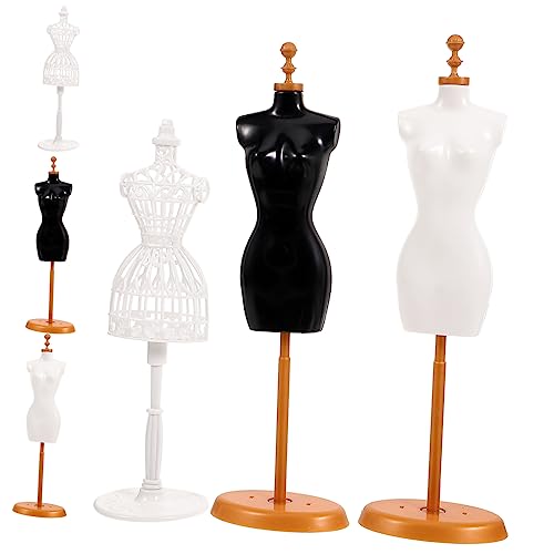 BESTonZON 6St Puppe Mannequin-Modell Puppenkleidungsdisplay Unterstützung für die Kleiderpräsentation Puppenständer schaufensterpuppe maneküre- Set Puppenkleid Steht Puppen Stehen Plastik von BESTonZON