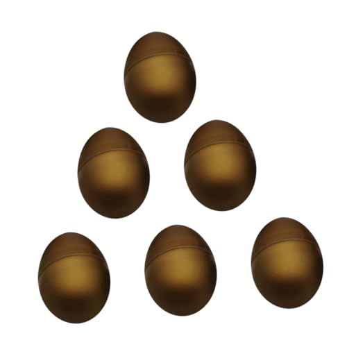 BESTonZON 6St goldene Eier ostereier easter eggs Ostereier für DIY Ostereier für Überraschungen Ostereier für kreative Osterdeko Ostereier- leere Ostereier Plastik von BESTonZON