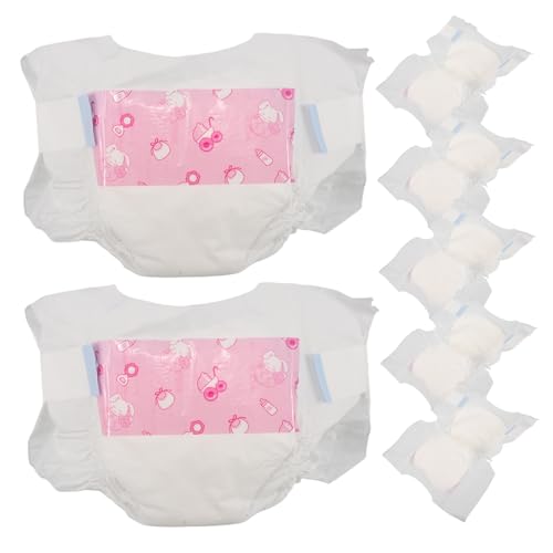 BESTonZON 7st Babywindel Zubehör Für Wiedergeborene Babypuppen Kleidung Für Wiedergeborene Puppen Wiedergeborene Babypuppenwindeln Zubehör Für Wiedergeborene Babys Puppe Kostüm Papier von BESTonZON