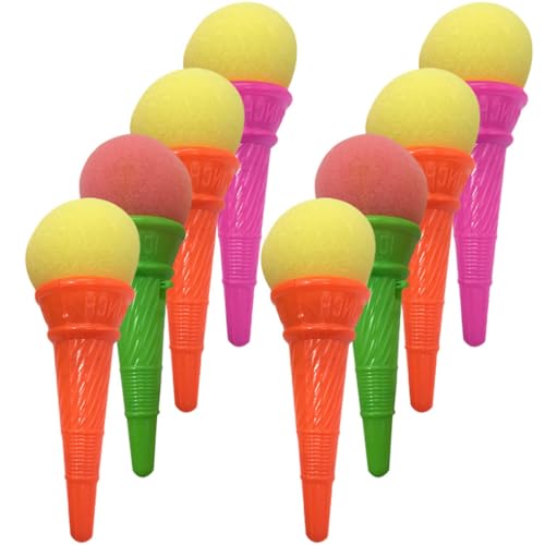 BESTonZON 8st Eis Auswerfen Kinderspielzeug Eisspielzeug Für Kinder Eiscreme-gastgeschenke Eis-shooter Eiscreme-shooter-spielzeug Gefälligkeiten Für Geburtstagsfeiern Eis Spielzeug Schwamm von BESTonZON