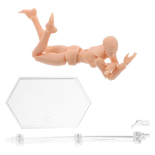 BESTonZON Charaktermodell Malen Actionfigurenständer Schaufensterpuppe Zeichnen Figur Steht Figurenmodellbausätze Robuster Actionfigurenständer Aktionsbasis Kunstmodell Figur PVC von BESTonZON