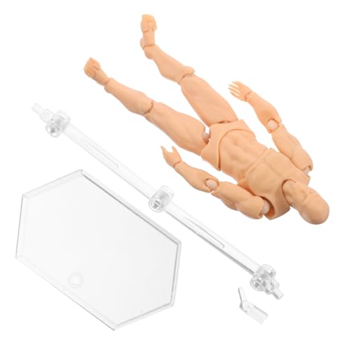 BESTonZON Charaktermodell Malen Puppenzeichnungsfigurenmodell Schaufensterpuppen-zeichnungsmodell Modelle Zeichnen Actionfiguren-Pose-Display-Basis Künstler-Mannequin-Modell Aktionsbasis PVC von BESTonZON