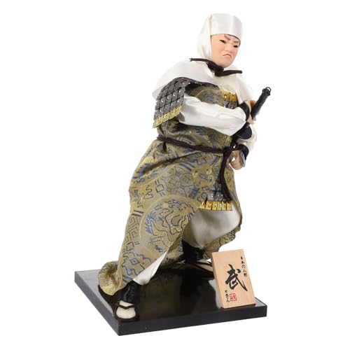 BESTonZON -Figur -Puppe japanische Ninja-Figur japanische Soldatenskulptur Bushido-Puppe japanische Kriegerfigur handwerkskunst Einweihungsgeschenk japanische Partyartikel Abs von BESTonZON