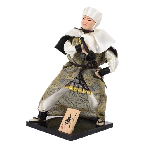 BESTonZON -Figur japanische Kimonopuppe -Puppe Desktop- Ninja-Figur handwerkskunst japanische Partydekoration Dekoration im japanischen Stil für zu Hause Heimwerken Abs von BESTonZON