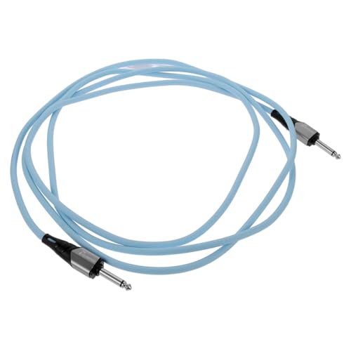 BESTonZON Gitarren-Audiokabel Gitarrenpedalkabel Verstärkerkabel Patchkabel für Gitarrenpedale Basskabel für elektrische Instrumente Gitarrenverstärker-Akkord Gitarrenzubehör PVC Sky-blue von BESTonZON