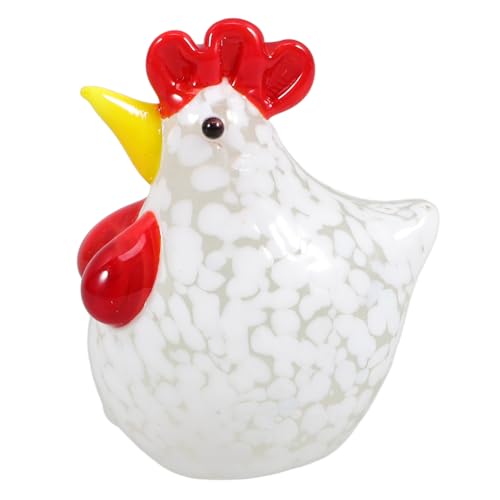 BESTonZON Handgefertigte Hühnerfigur Mini Dekorationsstück Für Den Schreibtisch Kinderparty Huhn Ornament Einzigartiges Für Tierliebhaber von BESTonZON