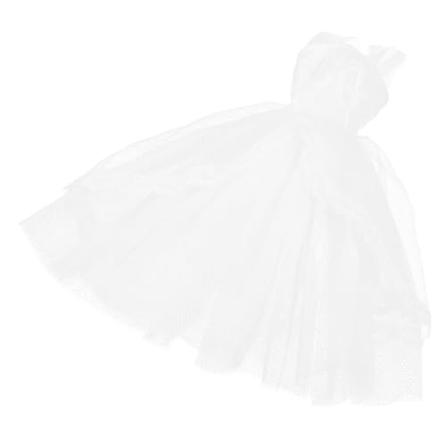 BESTonZON Hochzeitskleid für Puppe Kind spielt vor Puppe Prinzessin Kostüm Puppen Kleidung für puppenkleidung Mini Kleider wiederverwendbares Puppenkleid austauschbares Puppenkleid Polyester von BESTonZON