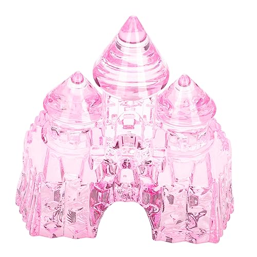 BESTonZON Kristallburg Mädchengeburtstag Kinderschloss basteln Kinderzimmer Ornament für den einzug für Kristallschlossverzierung Schlossschmuck Acryl Rosa von BESTonZON