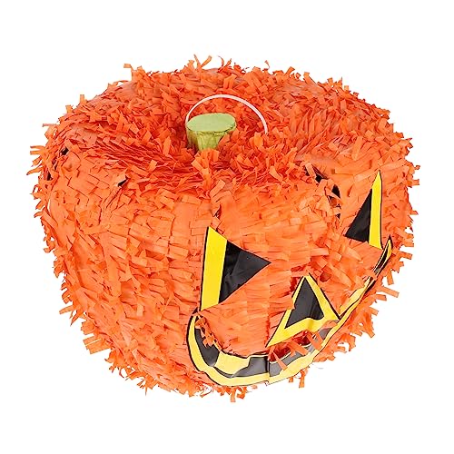 BESTonZON Kürbis Piñatas in Kürbisform Schneckenspielzeug Dekoration Kürbisse nicht Goo halloween pinata halloween deko lustige Kinderpiñata Geburtstag Papier Orange von BESTonZON