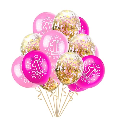 BESTonZON Latex Ballons Und Dekoration Für Geburtstag Und Geburtstag Party Inklusive Einer Rolle Bunter Geschenkband Für Kreative Akzente von BESTonZON