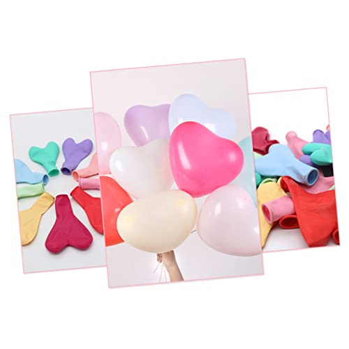 BESTonZON Latex Herzballons Pastellfarben Herzform Ballons Für Romantische Hochzeiten Partys Und Feierlichkeiten Macaron Pink von BESTonZON