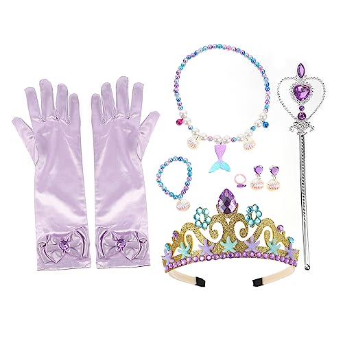 BESTonZON Meerjungfrau Schmuckset Halskette Armband Und Ring Aus Perlen Für Meerjungfrau Mottopartys Und Rollenspiele Geeignet Für Ab Jahren von BESTonZON