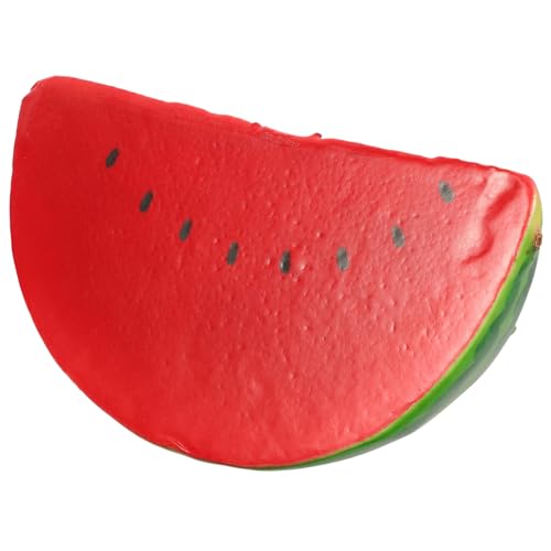 BESTonZON Modelle mit Wassermelonenscheiben Modell Wassermelone lebensechte Frucht falsches Obst küchendekoration küchendeco The Craft realistische Wassermelonenscheibe Foto-Requisite Schaum von BESTonZON