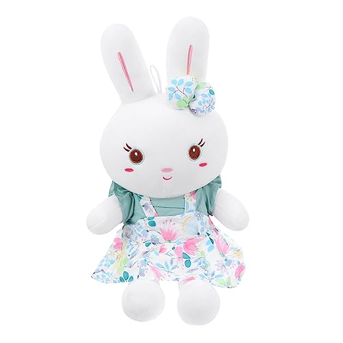 BESTonZON Plüsch-Kaninchen-Puppe für kinderspielzeug Bunny ostegeschenke spielzeuge für Soft Toy osterhasen Kaninchenpuppe mit Kleidung Plüschmaterial Green von BESTonZON