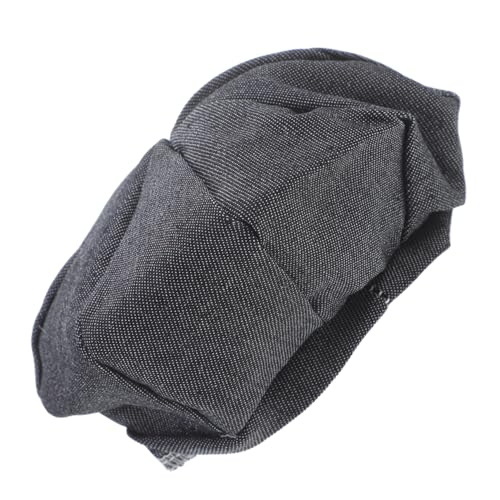 BESTonZON Puppenhut Teddybärmütze Kostümhut Puppen-Fotozubehör Handgemachter Hut Leichter Hut Mini-Miniatur-Hut zarte kleine Hüte Mini-Hut Kleiner Hut Miniaturhut Polyester Dark Grey von BESTonZON