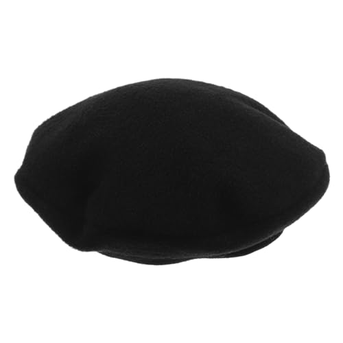 BESTonZON Puppenmütze Miniaturmütze Puppenaccessoire Puppenkleidung Zubehör Puppenhut Puppenmode Mini-Fedora Mini-Zylinder Mini-Puppen Kleiner Cowboyhut Hut Cupcake Topper Wolle Black von BESTonZON