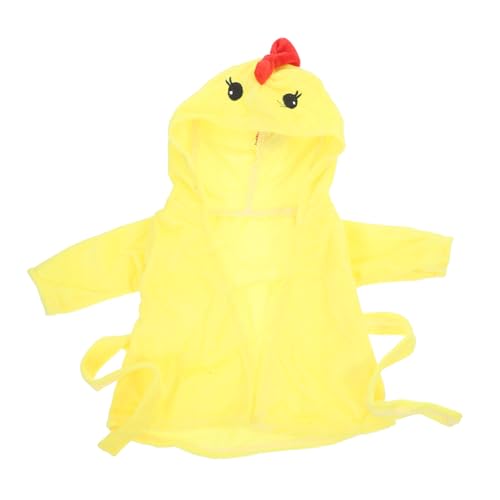 BESTonZON Puppenpyjama Puppenkleidung Puppenrobe Puppenumkleiden Zubehör für wiedergeborene Puppen Puppen-Outfits Kleidung für Spielzeugpuppen Gewand für Spielzeugpuppen Flanell Yellow von BESTonZON