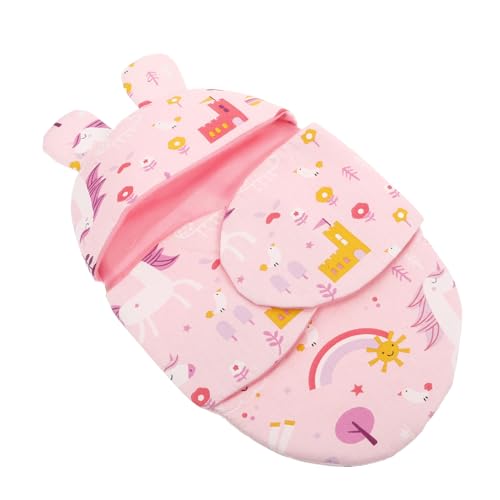 BESTonZON Puppenschlafsack Puppenkleidung Babypuppe Zubehör Für Neugeborene Babyschlafdecke Puppe Stirnband Puppendecke Neugeborener Wickel Kleidung Neugeborene Puppe Babydecke Stoff von BESTonZON