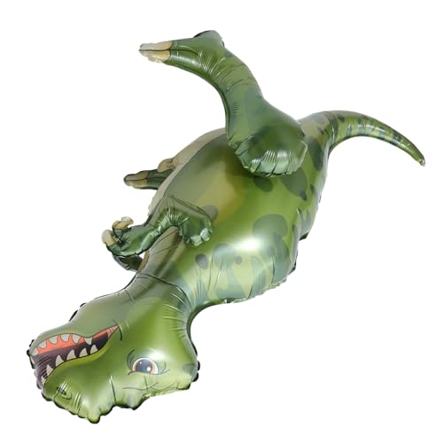 BESTonZON Tyrannosaurus Rex-ballon Ballons Dekorationen Geburtstagsversorgung Aufblasbare Cartoon-ballons Tierballons Aufblasbarer Dinosaurier Aufblasbare Ballons Partyballons Aluminiumfolie von BESTonZON