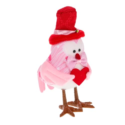 BESTonZON Vogelornamente Zum Valentinstag Vogelfiguren Partydekorationen Vogel Figur Abgestufte Tablettdekoration Vogel Dekorationen Hochzeitsvogelverzierung Partyzubehör Polyester von BESTonZON