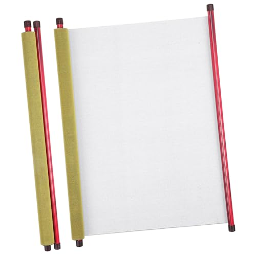 BESTonZON Wasserschrift Leinwandrolle Papier Chinesische Kalligraphie Papier Kalligraphie Leere Hängende Schriftrollen Stoffrolle Zum Malen Leere Schriftrolle Wandrolle Weißer von BESTonZON