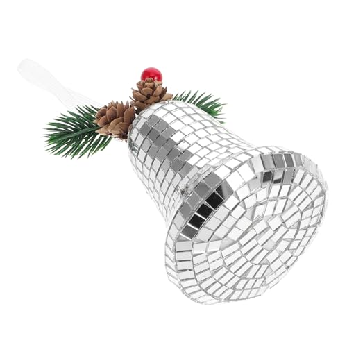 BESTonZON Weihnachtsbaumglocken Jubiläumsverzierung Weihnachtsschmuck Für Baum Discokugel Hängende Weihnachtsverzierung Disco-Kugel-tischdekoration Disco-raumdekoration Silver Schaum von BESTonZON