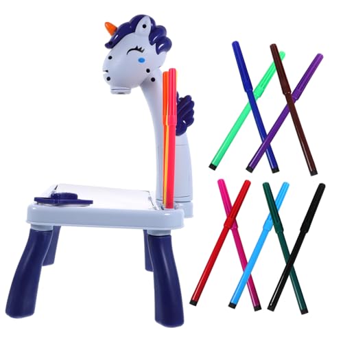 BESTonZON Zeichentisch mit Einhorn Projektor Wiederverwendbar Robust Multifunktional als Zeichen und Projektionsspielzeug Fördert Kreativität und Spielerisches Lernen für Jungen und Mädchen BESTonZON Zeichentisch mit Einhorn Projektor Wiederverwendbar Robust Multifunktional als Zeichen und Projektionsspielzeug Fördert Kreativität und Spielerisches Lernen für Jungen und Mädchen von BESTonZON