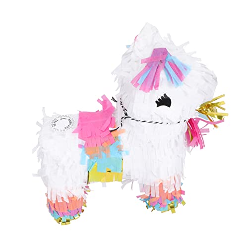 BESTonZON -piñata Pinata-bonbonfüller Pferd Gastgeschenke Für Kindergeburtstage Party Babyspielzeug Lustiges Fest Abs Mexikanische Süßigkeiten Mini-spielzeug Kuscheltier Colorful Papier von BESTonZON