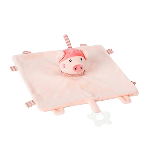 BESTonZON tröster schmusedecke Sensory Toys babykinderwagen für kauspielzeug Decke mit Sicherheitsetikett Plüschdecke -Tag-Decke Kristallsamt Rosa von BESTonZON