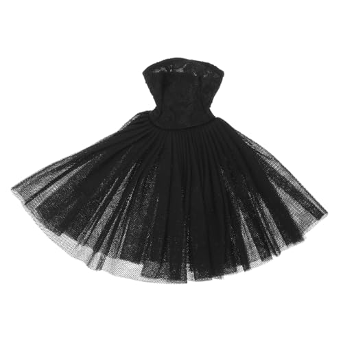 BESTonZON wiederverwendbares Puppenkleid Wiederverwendbares Puppenkostüm Puppentanzkleidung bunter Tutu-Rock Kinder Puppen puppenkleidung Puppenkleid Kleidung für Puppen Stoff Black von BESTonZON