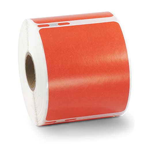 BETCKEY - 1 Große Rolle Rot Mehrzwecketiketten Kompatibel mit DYMO 99015(S0722440), 54mm x 70mm, 400 Farbige Etiketten für LabelWriter 450 Serie und 4XL von BETCKEY