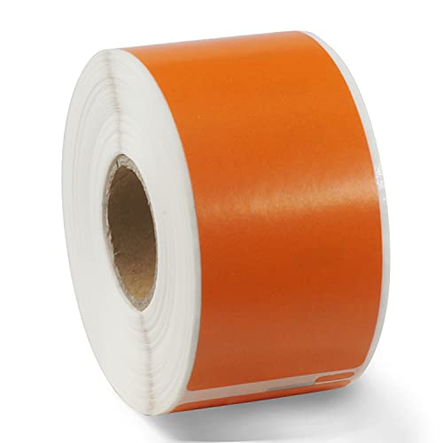 BETCKEY - 1 Rolle Orange Adressetiketten (Groß) Kompatibel mit DYMO 99012(S0722400), 36mm x 89mm, 260 Farbige Etiketten für LabelWriter 450 Serie und 4XL von BETCKEY