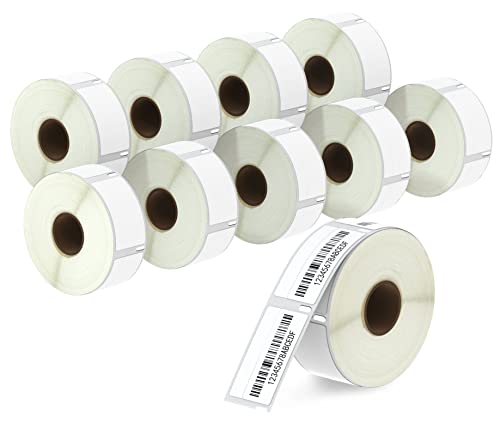 BETCKEY - 10 Rollen 11355 Selbstklebende Etiketten Kompatibel mit DYMO S0722550, 19mm x 51mm, 5000 Mehrzwecketiketten/Rücksendeetiketten für LabelWriter 450 Serie und 4XL von BETCKEY