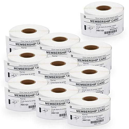 BETCKEY - 10 Rollen 11356 Selbstklebende Etiketten Kompatibel mit DYMO S0722560, 41mm x 89mm, 3000 kleine Namensschilder für LabelWriter 450 Serie und 4XL von BETCKEY