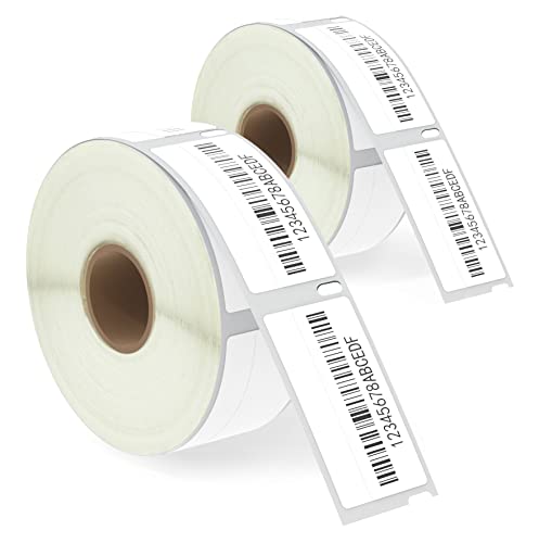 BETCKEY - 2 Rollen 11355 Selbstklebende Etiketten Kompatibel mit DYMO S0722550, 19mm x 51mm, 1000 Mehrzwecketiketten für LabelWriter 450, 4XL NICHT passend 550 oder 5XL von BETCKEY