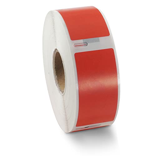 BETCKEY - 2 Rollen Rot Adressetiketten Kompatibel mit DYMO 11352(S0722520), 25mm x 54mm, 1000 Farbige Etiketten für LabelWriter 450, 4XL NICHT passend 550 oder 5XL von BETCKEY