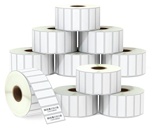 BETCKEY - 38mm x 13mm(1,5 in x 0,5 in) Perforierte Dateiordner/Adresse Thermoetiketten Kompatibel mit Zebra und weiteren Druckern [10 Rollen/23500 Etiketten] von BETCKEY