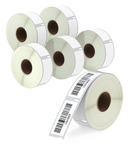 BETCKEY - 6 Rollen 11352 Selbstklebende Etiketten Kompatibel mit DYMO S0722520, 25mm x 54mm, 3000 Rücksendeadressetiketten für LabelWriter 450 Serie und 4XL von BETCKEY