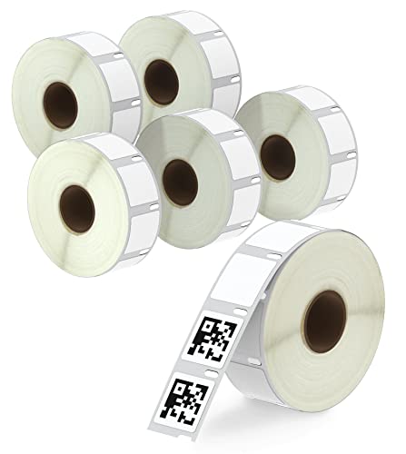 BETCKEY - 6 Rollen Ablösbar Mehrzwecketiketten (Klein) Kompatibel mit DYMO S0929120, 25mm x 25mm, 4500 Selbstklebende Etiketten für LabelWriter 450 Serie und 4XL von BETCKEY