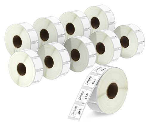 BETCKEY - 10 Rollen 11353 Selbstklebende Etiketten Kompatibel mit DYMO S0722530, 13mm x 25mm, 10000 Mehrzwecketiketten (Klein) für LabelWriter 450, 4XL NICHT passend 550 oder 5XL von BETCKEY